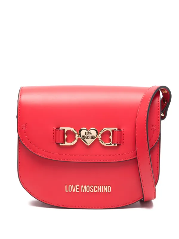 Sac à Bandoulière LOVE MOSCHINO Rouge - En Simili-cuir, Neuf Avec étiquettes