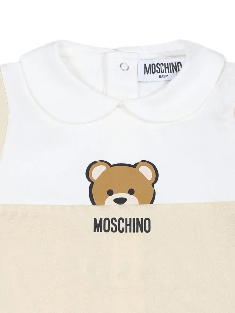 Moschino Kids Pyjama met logoprint Beige