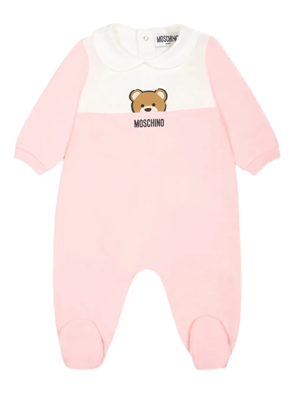 Moschino Kids Pyjama met logoprint Roze