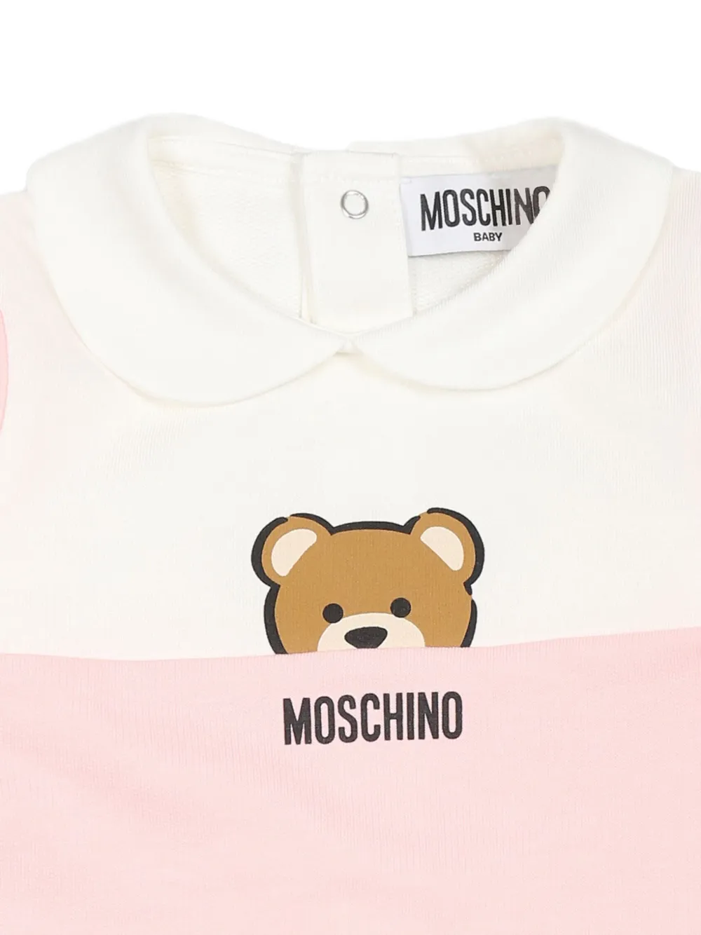 Moschino Kids Pyjama met logoprint Roze