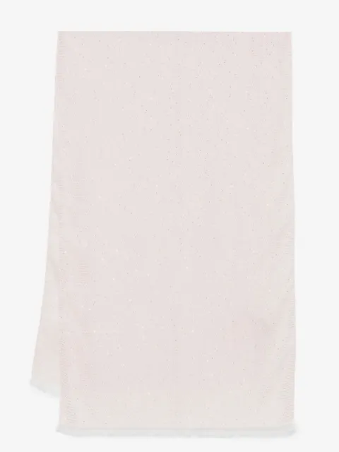 TWINSET Keffiyeh com paetês e logo jacquard