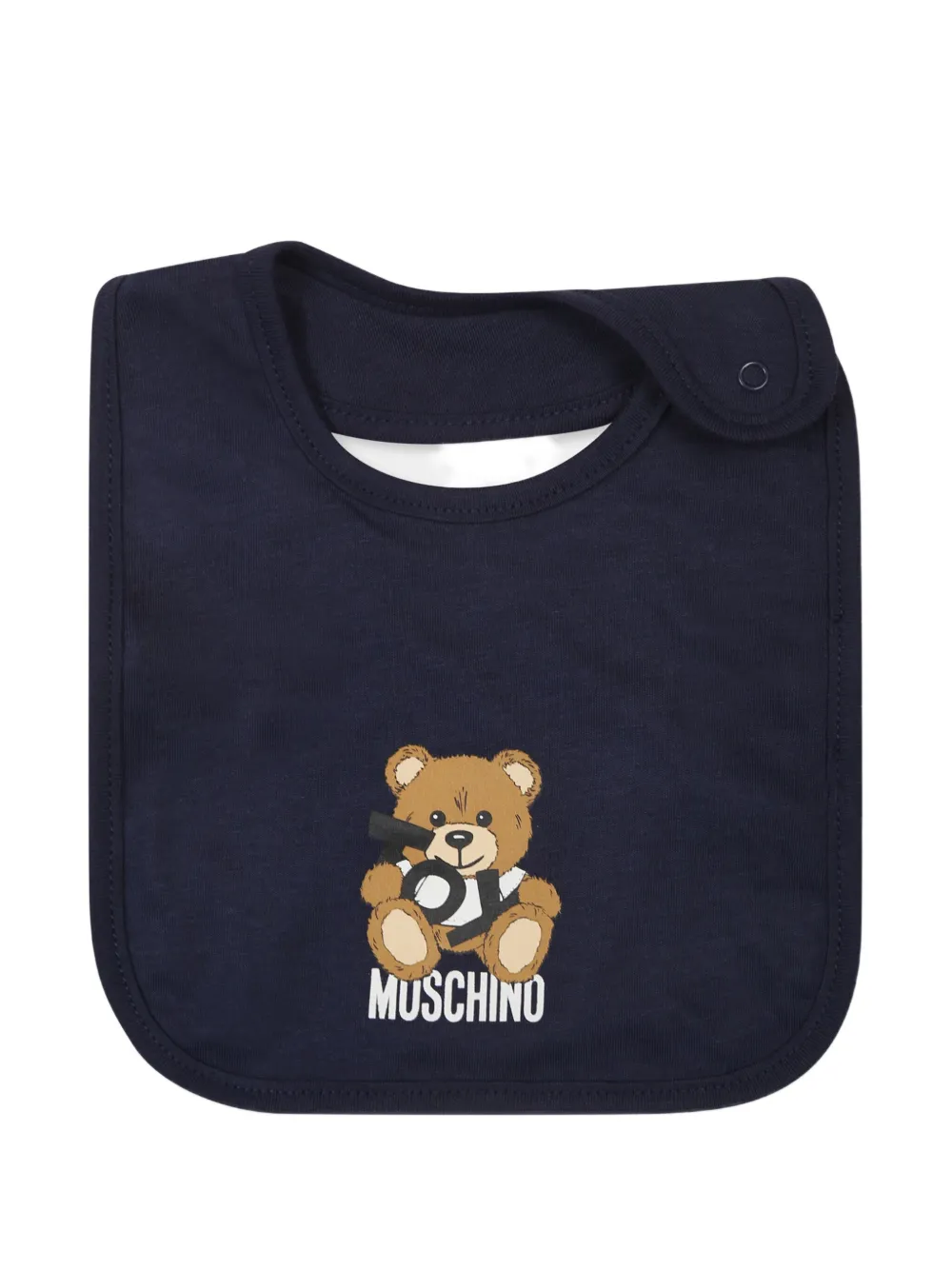 Moschino Kids Twee mutsen met Teddy Bear-print Blauw