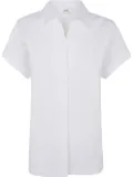 ASPESI short-sleeve cotton blouse - White