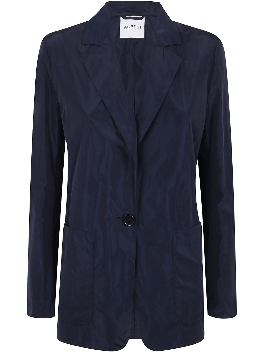 ASPESI notch-collar single-breasted blazer - Blue