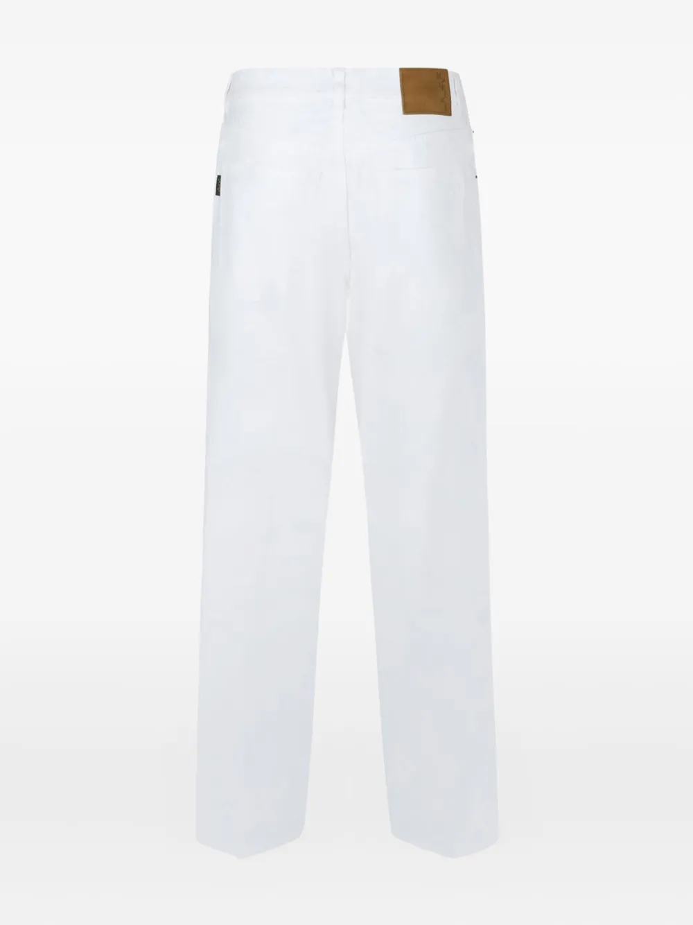 Haikure Buttoned Straight-leg Jeans In White
