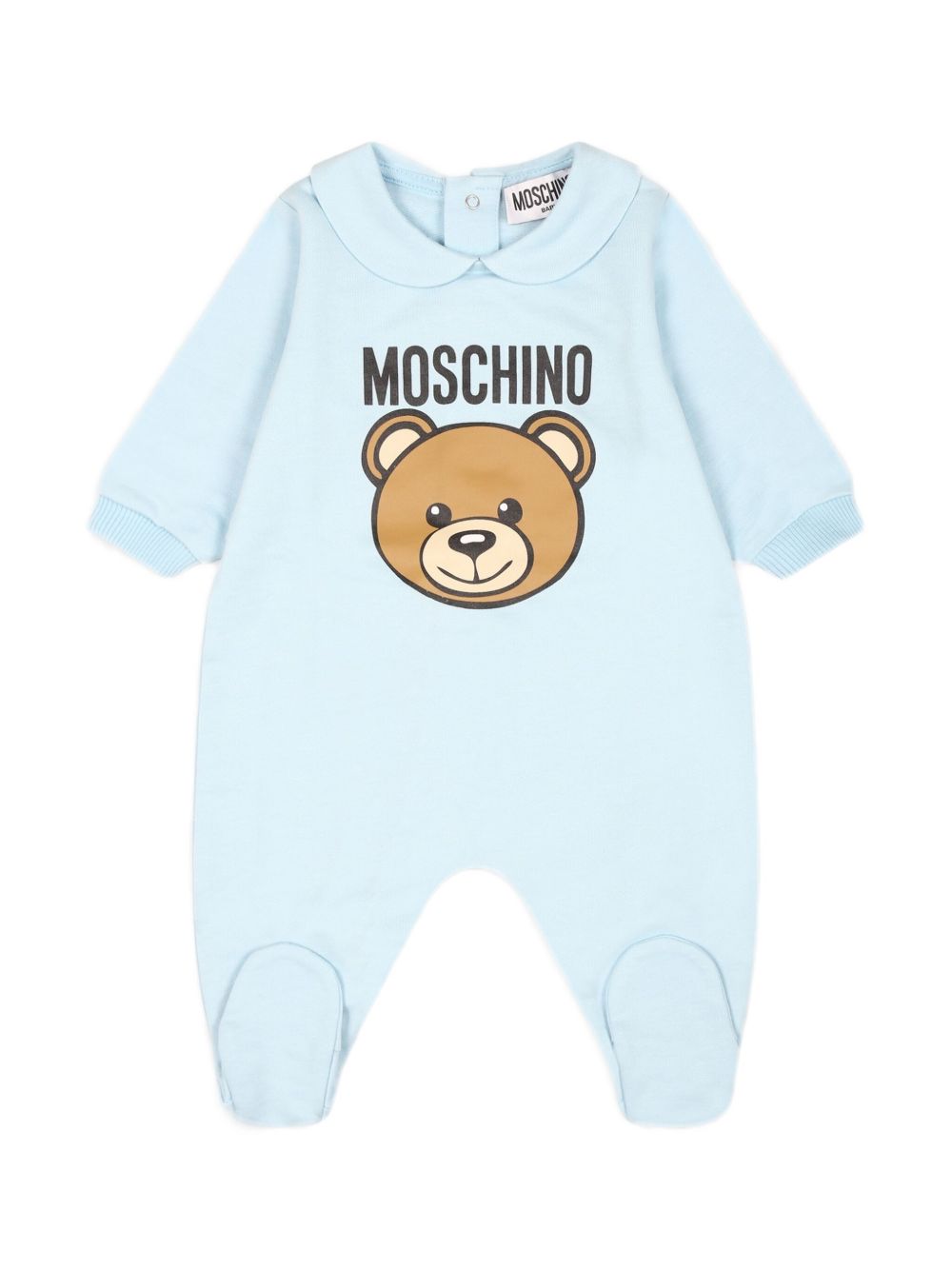 Moschino Kids logo-print pajamas - Blue