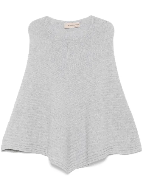 Blanca Vita poncho de cachemira