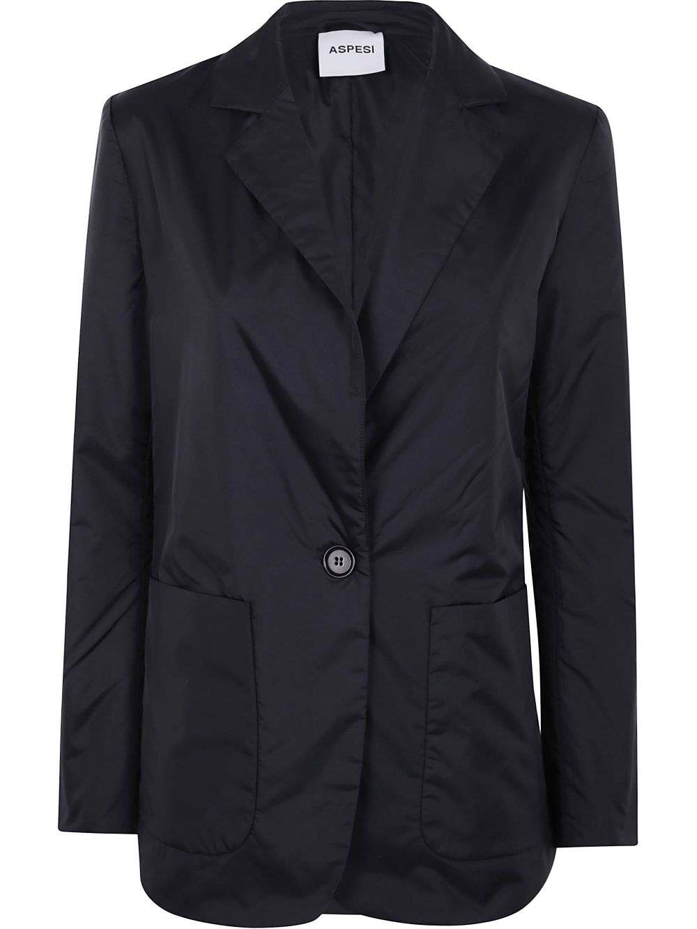 ASPESI patch-pocket single-breasted blazer - Black