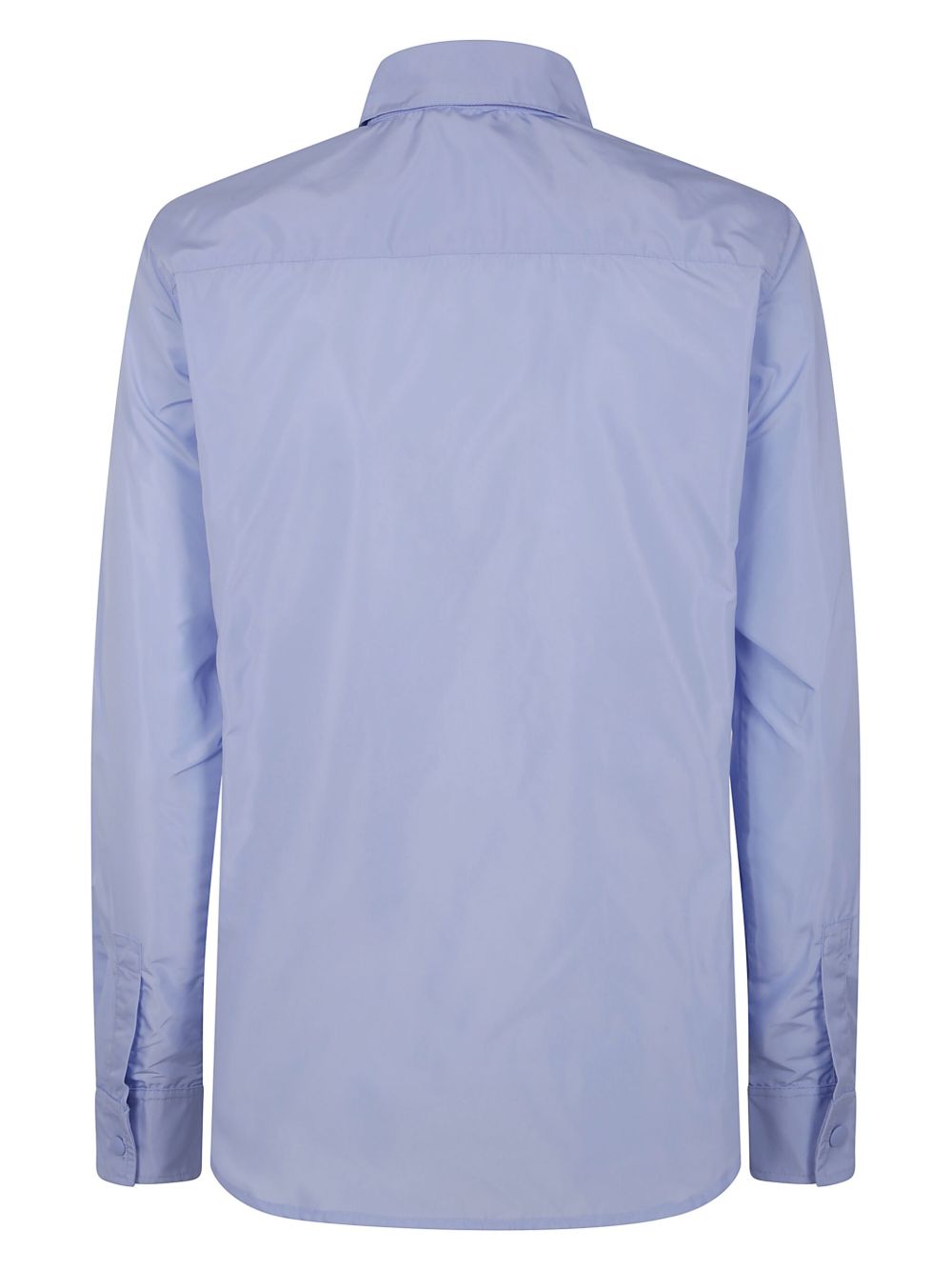 ASPESI curved-hem button-up shirt - Blauw