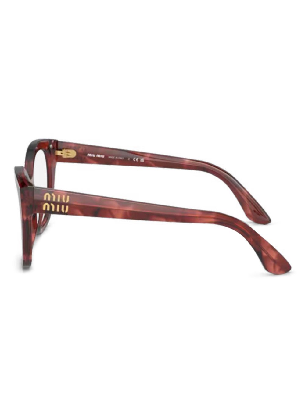 Miu Miu Eyewear Bril met vierkant montuur - Rood