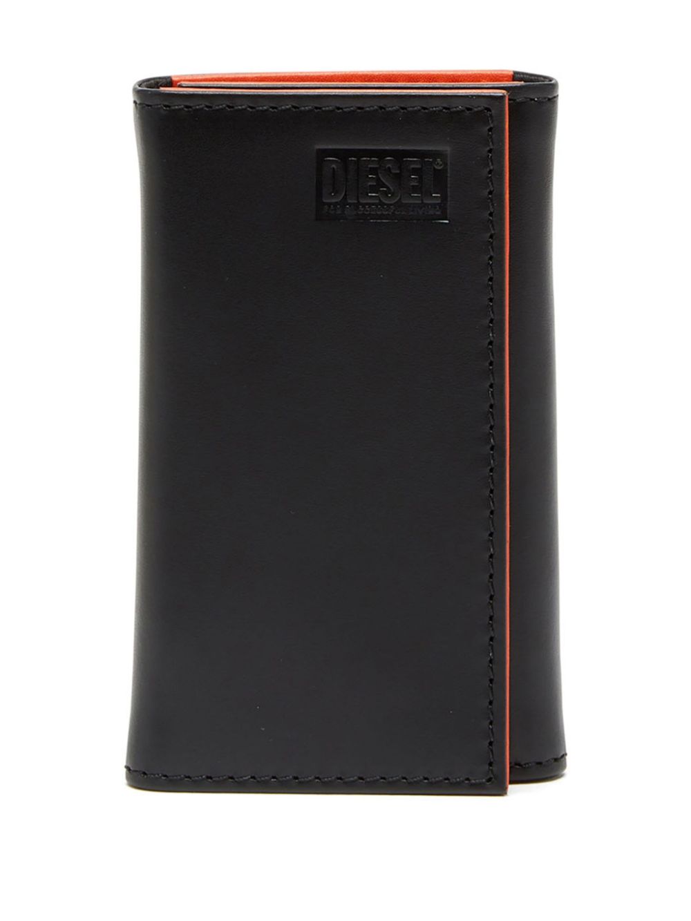 two-tone leather key case