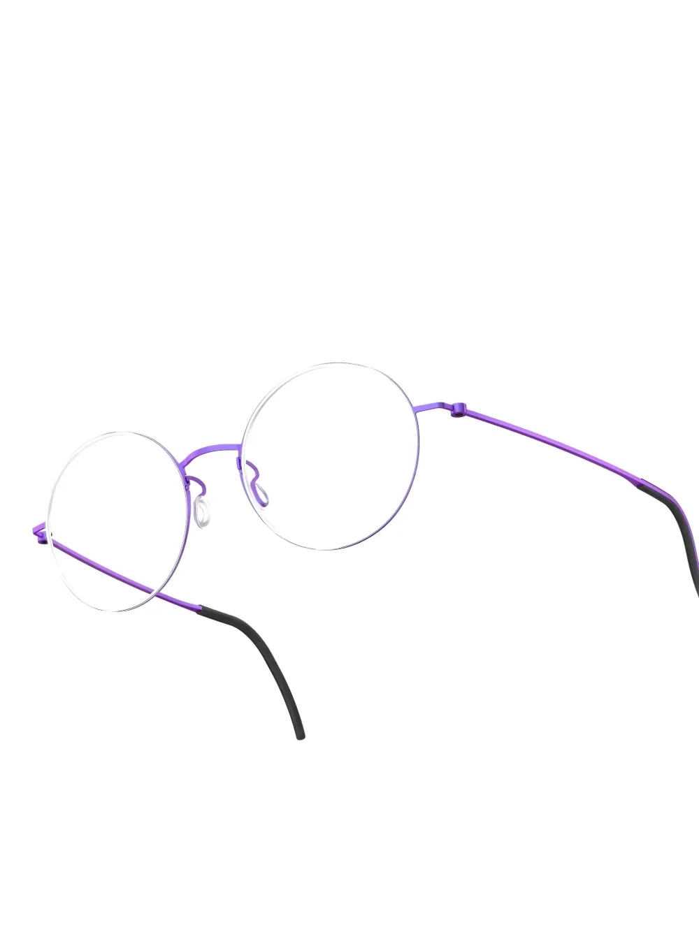 Lindberg  round-frame titanium glasses | Purple | Image 1
