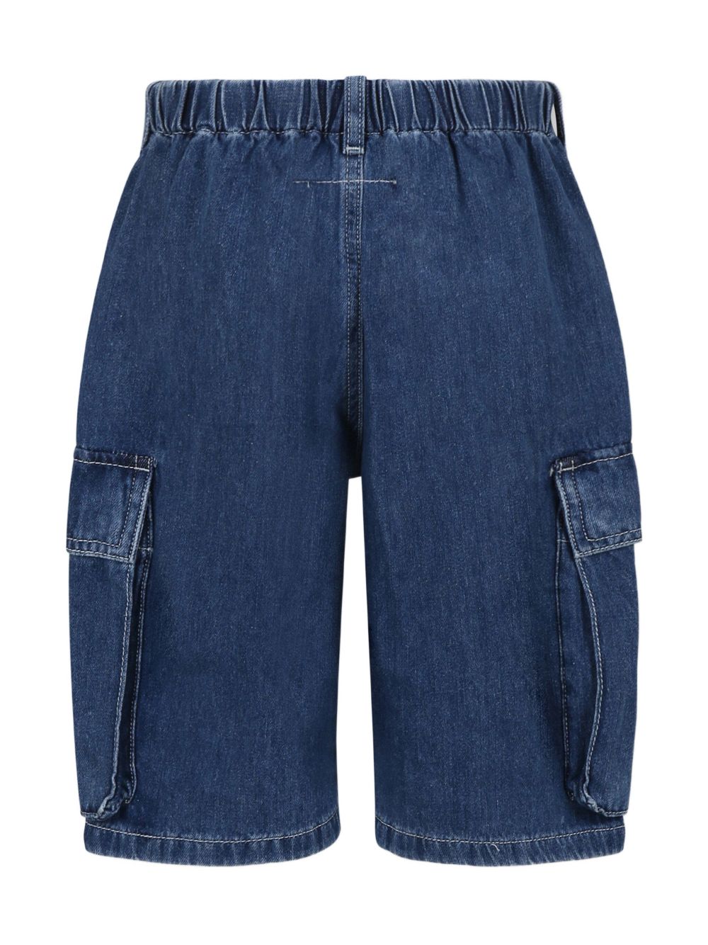 MM6 Maison Margiela Kids Shorts met borduurwerk - Blauw