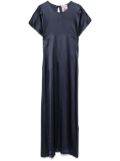 Semicouture satin maxi dress - Blue