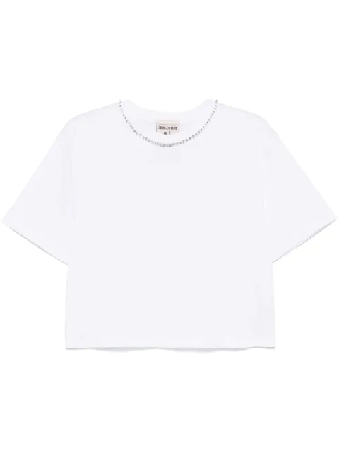 Semicouture crystal-embellished T-shirt 