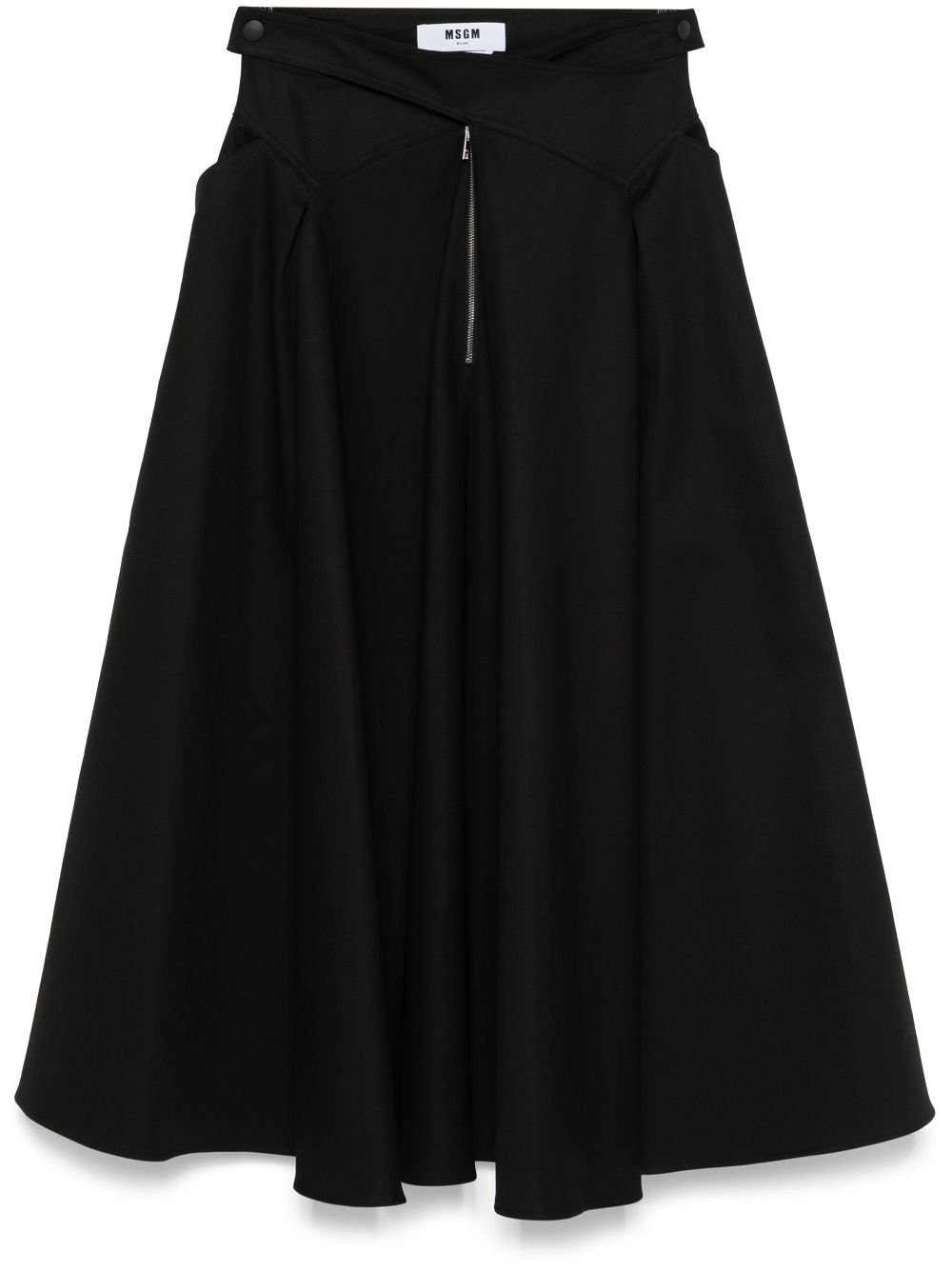 MSGM A-line maxi skirt - Black