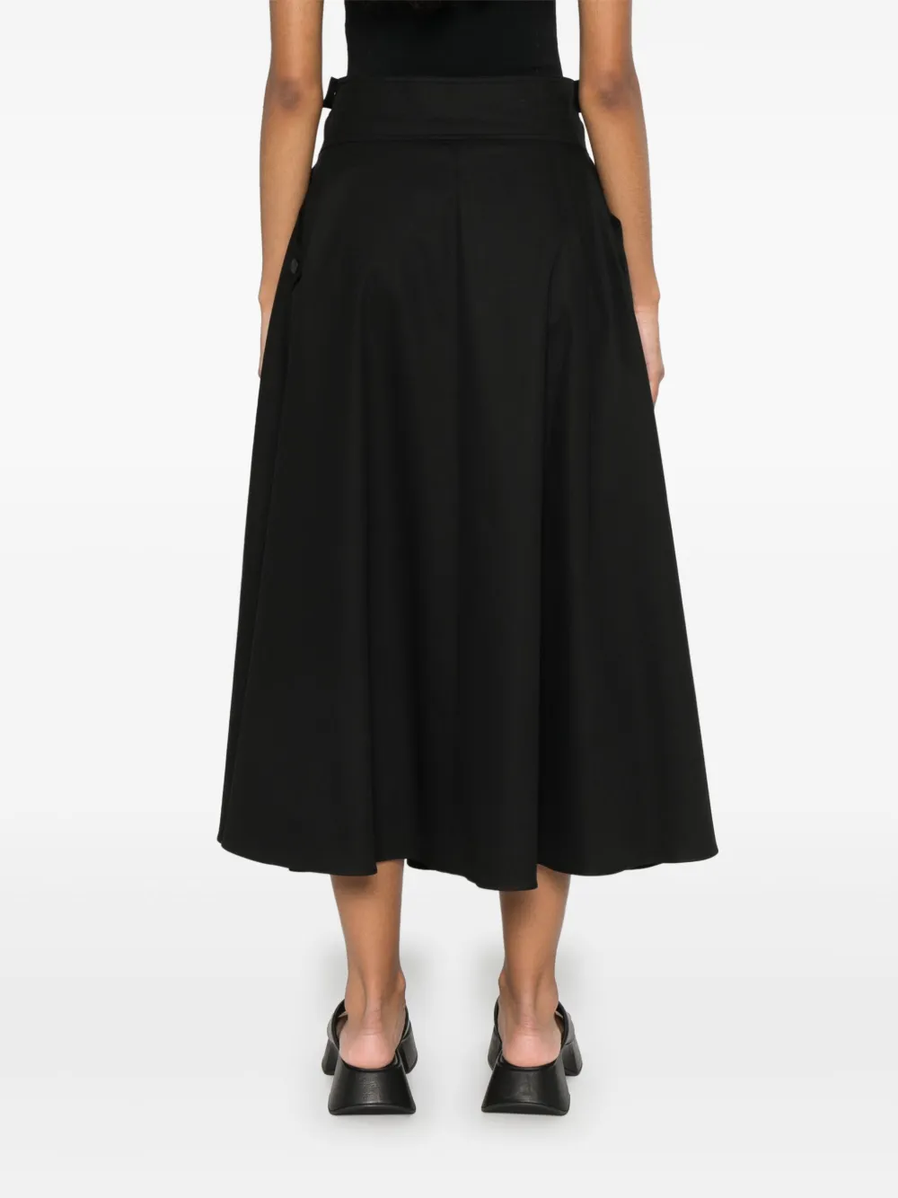 MSGM Maxi-rok met A-lijn Zwart