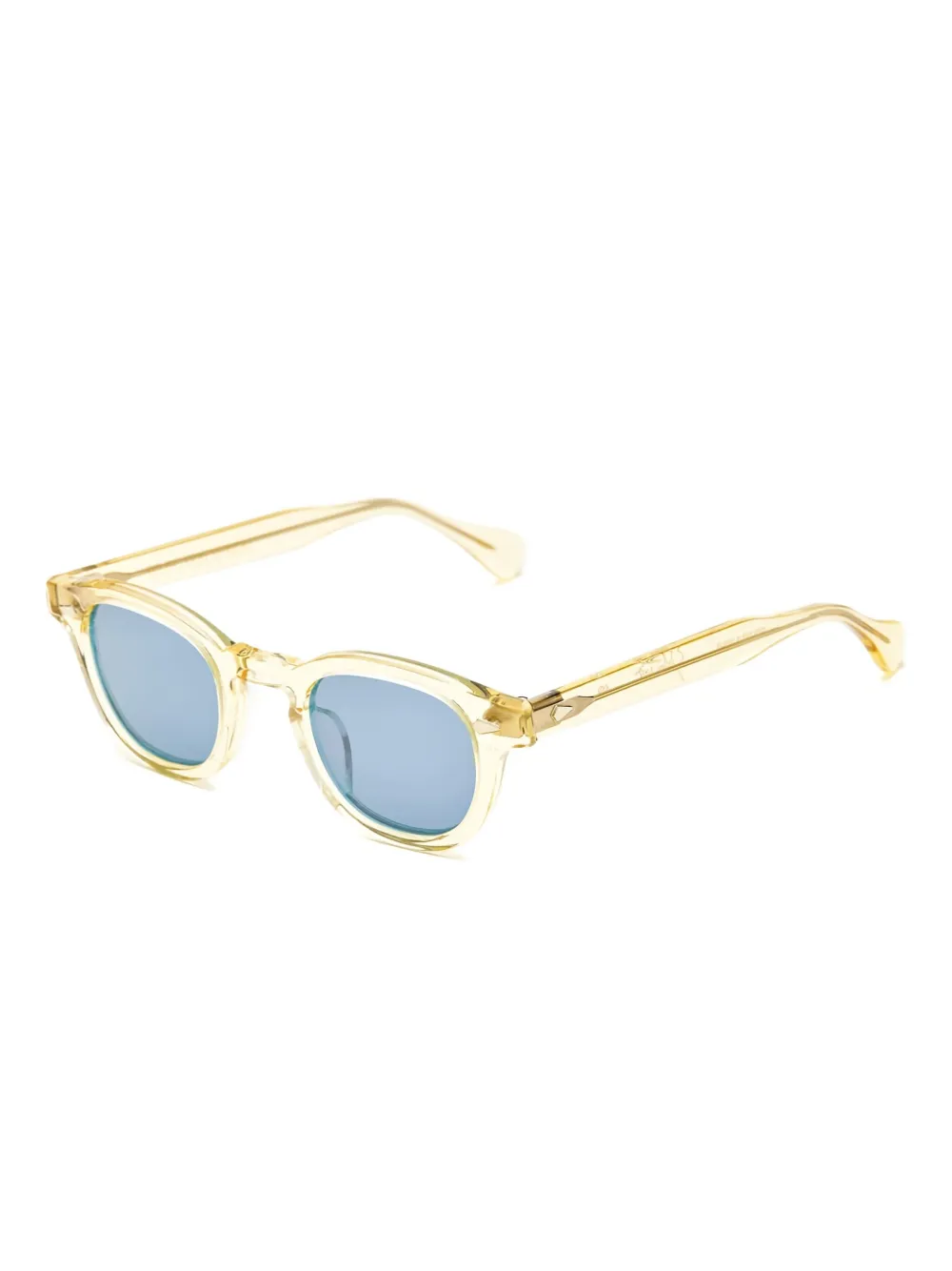 JULIUS TART OPTICAL Zonnebril met rond montuur - Geel