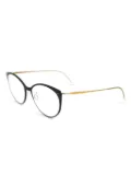 Lindberg round-frame glasses - Black