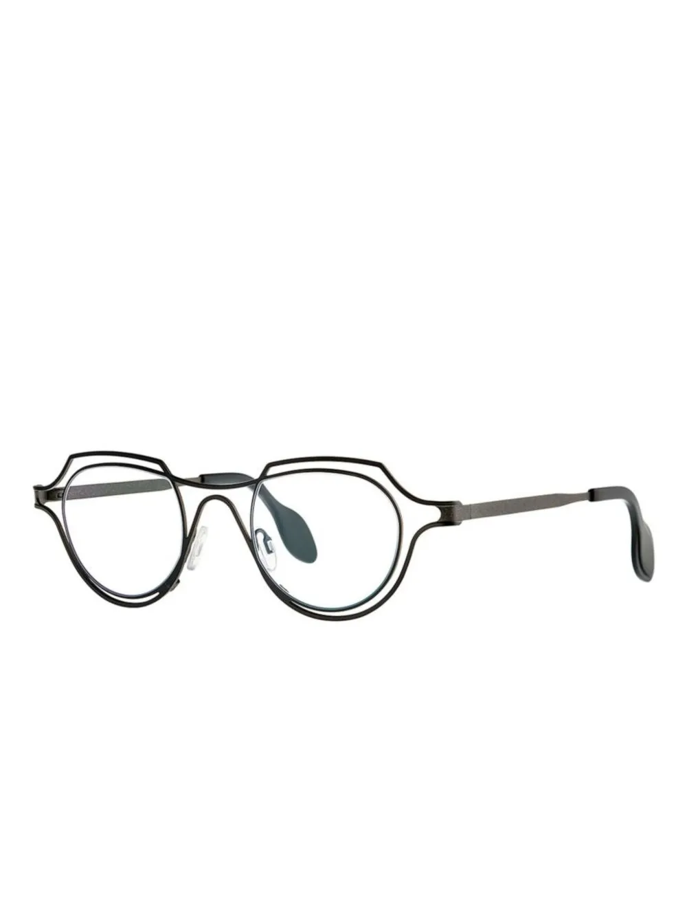 Theo Eyewear Bril met geometrisch montuur - Zwart