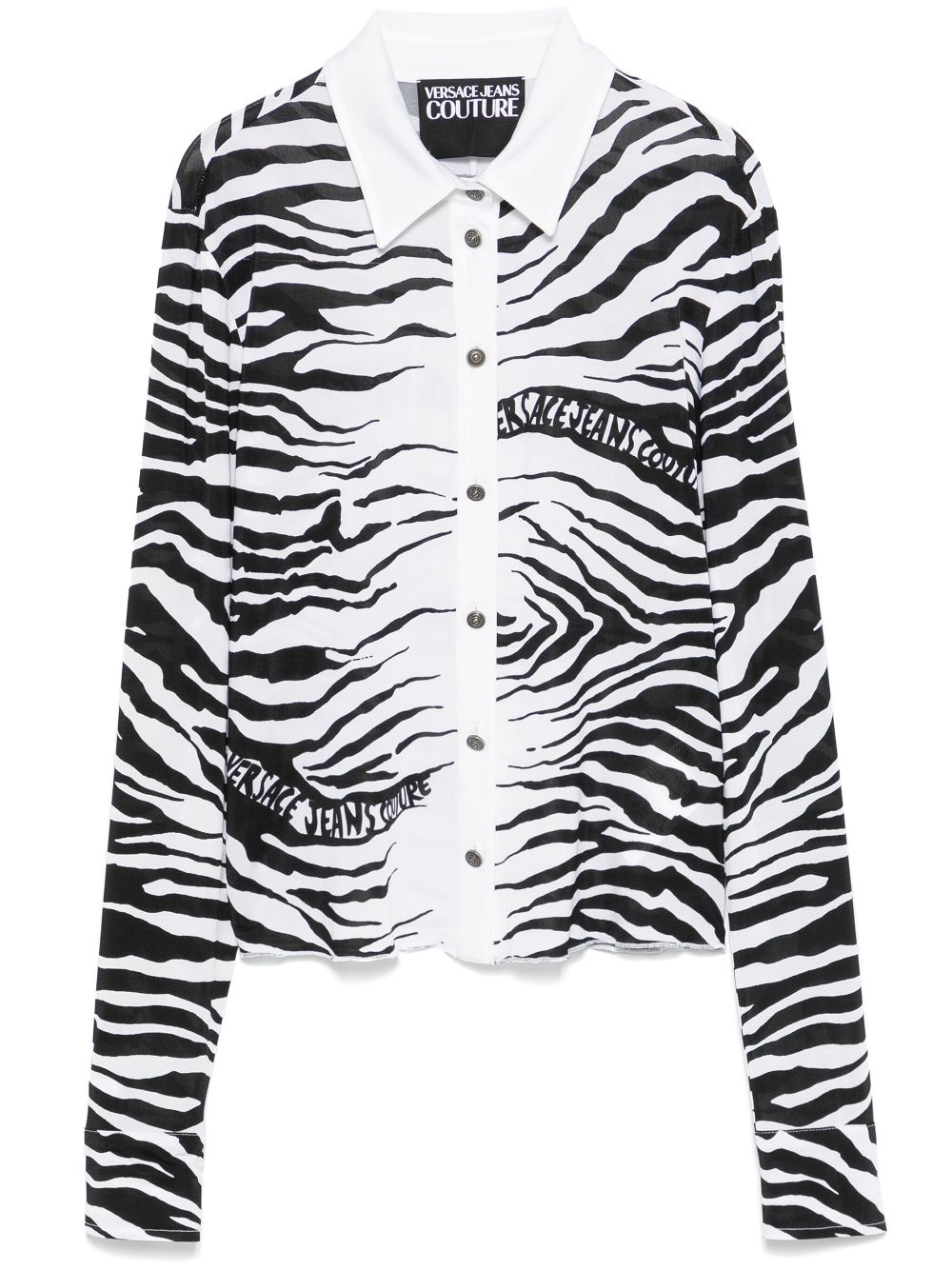 Versace Jeans Couture Zebra blouse Zwart