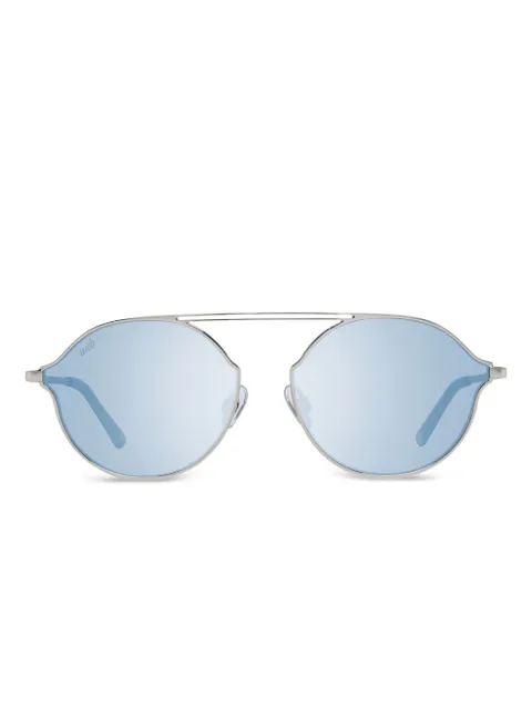 WEB eyewear double-bridge mirrored sunglasses