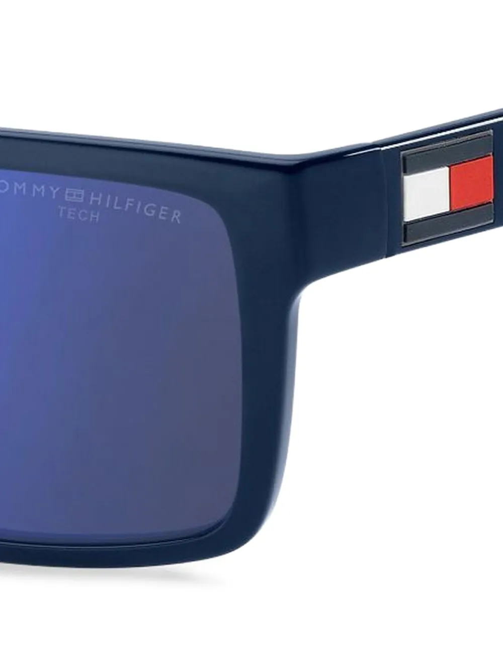 Tommy Hilfiger Zonnebril met vierkant montuur Blauw