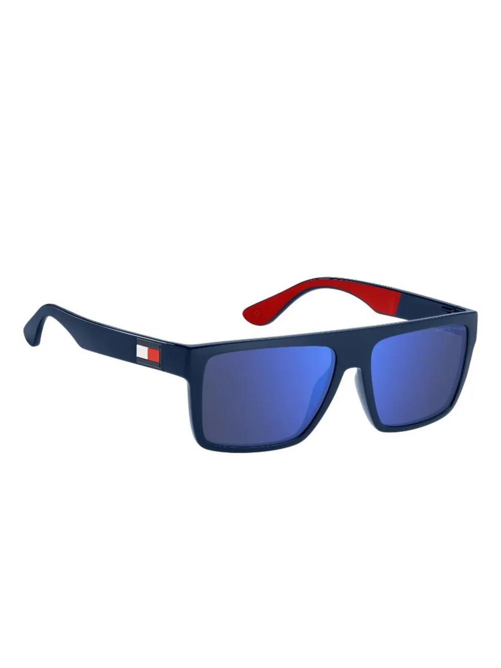 Tommy Hilfiger Zonnebril met vierkant montuur Blauw