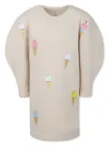 Pangolini Kids Ice Cream dress - Neutrals