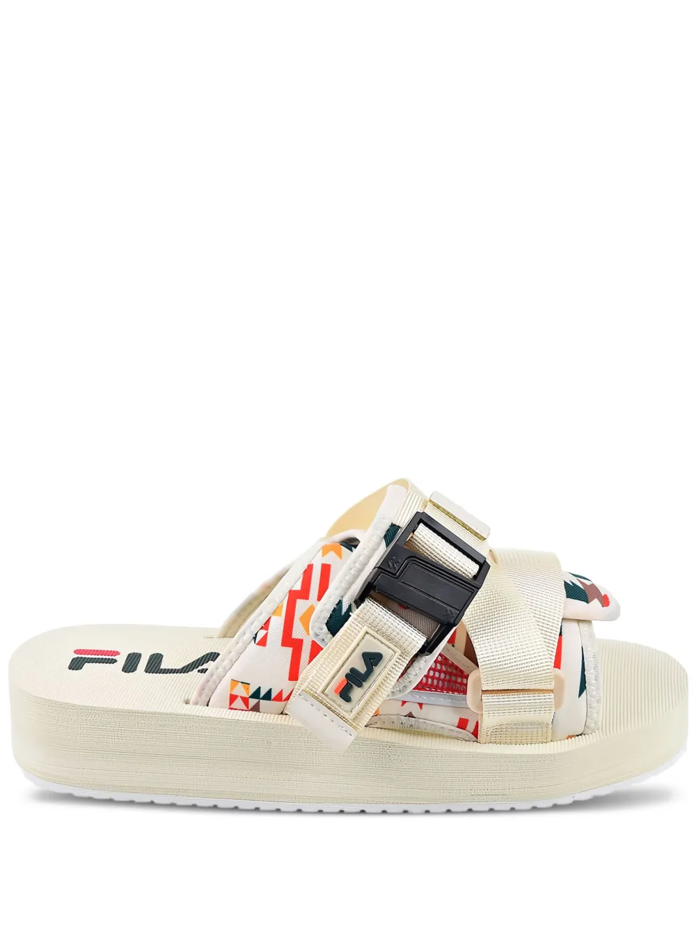Fila Sol V2 "Gardenia/June Bug/Adobe" slides | White | Image 1
