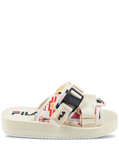Fila Sol V2 "Gardenia/June Bug/Adobe" slides