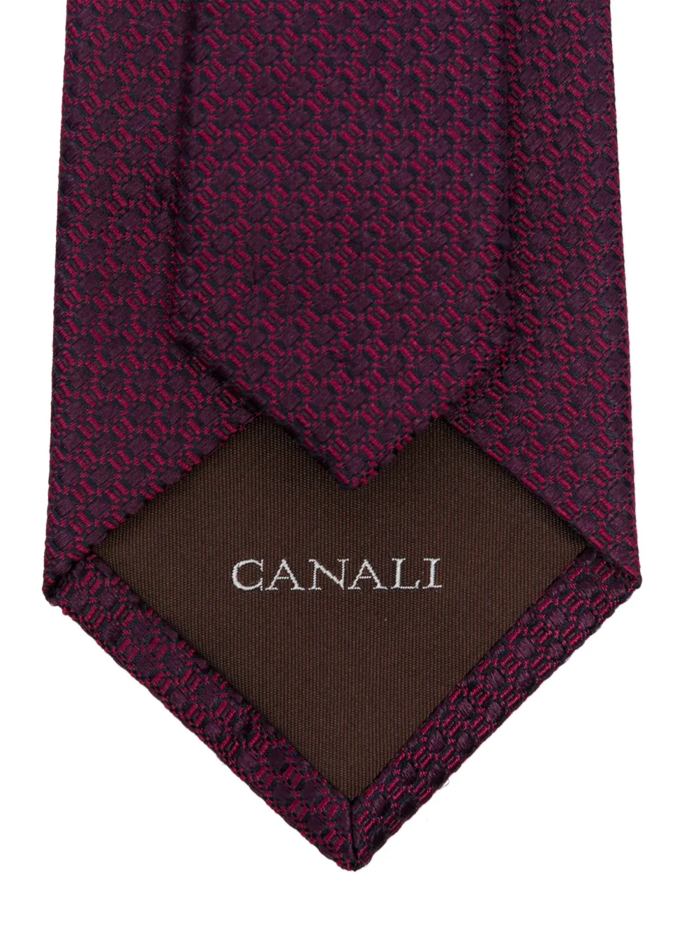 Canali Zijden stropdas - Paars