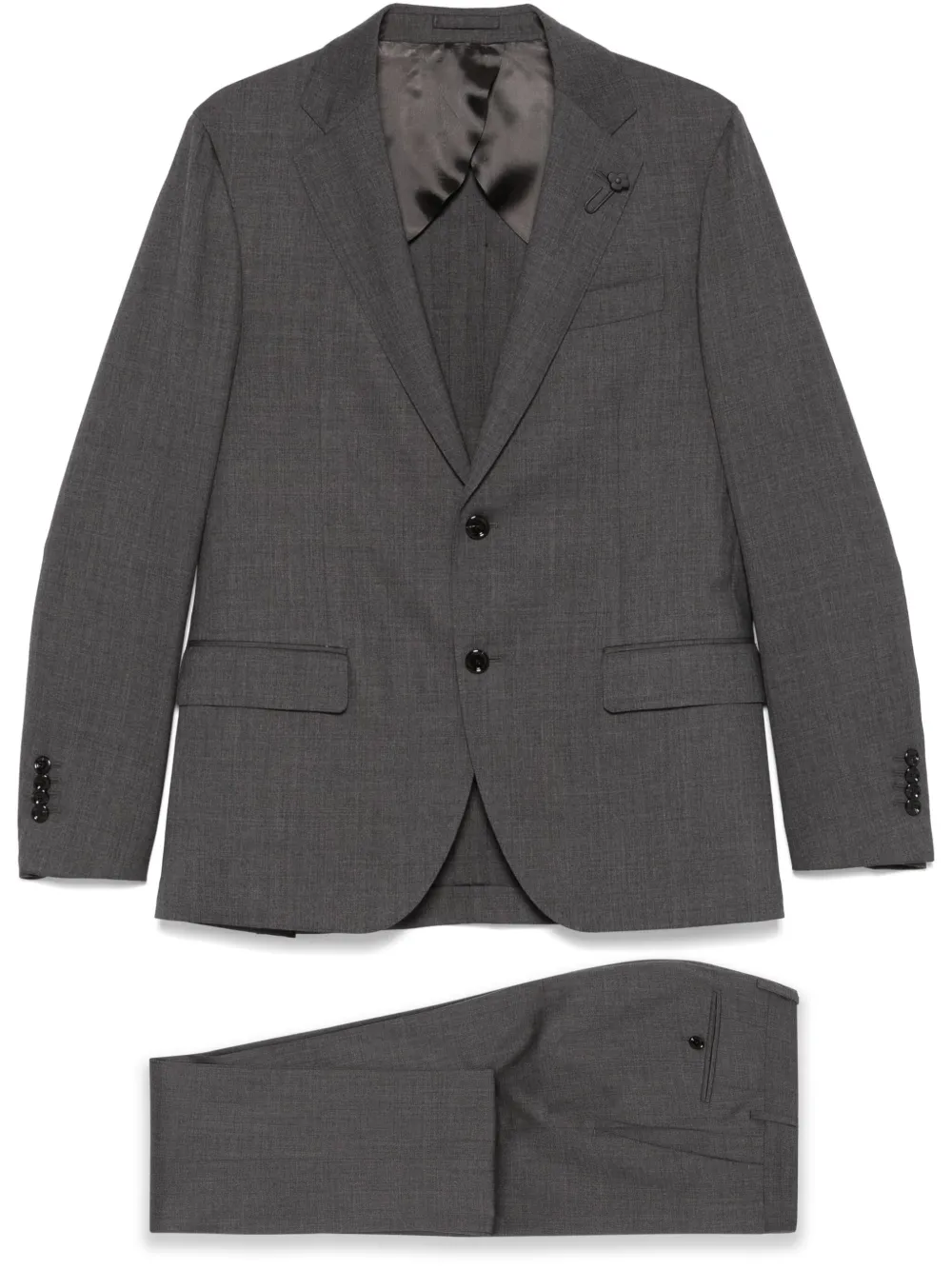 Lardini Anzug mit Brosche | Grau | Image 1
