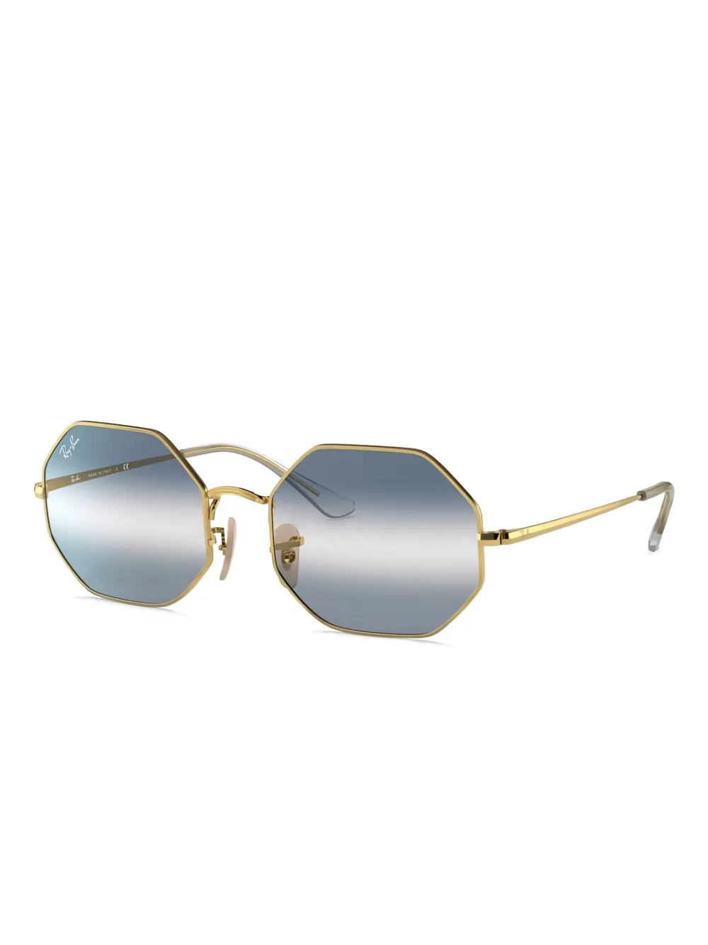 Ray-Ban Zonnebril met gegraveerd logo - Goud