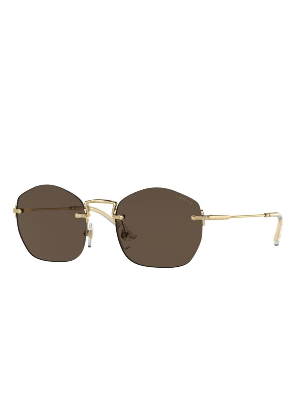 Vogue Eyewear Zonnebril met vierkant montuur - Goud