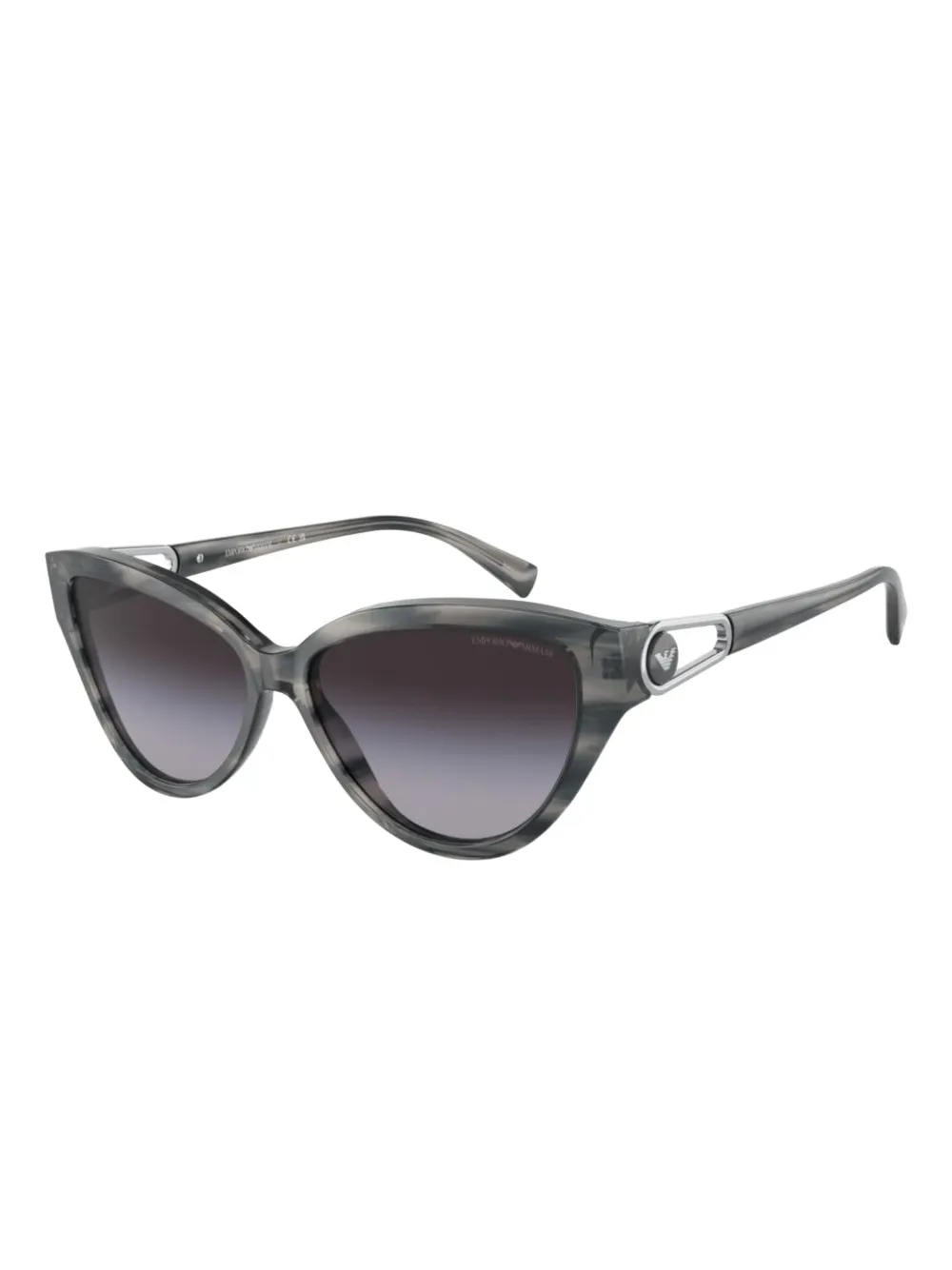 Emporio Armani Zonnebril met cat-eye montuur Grijs