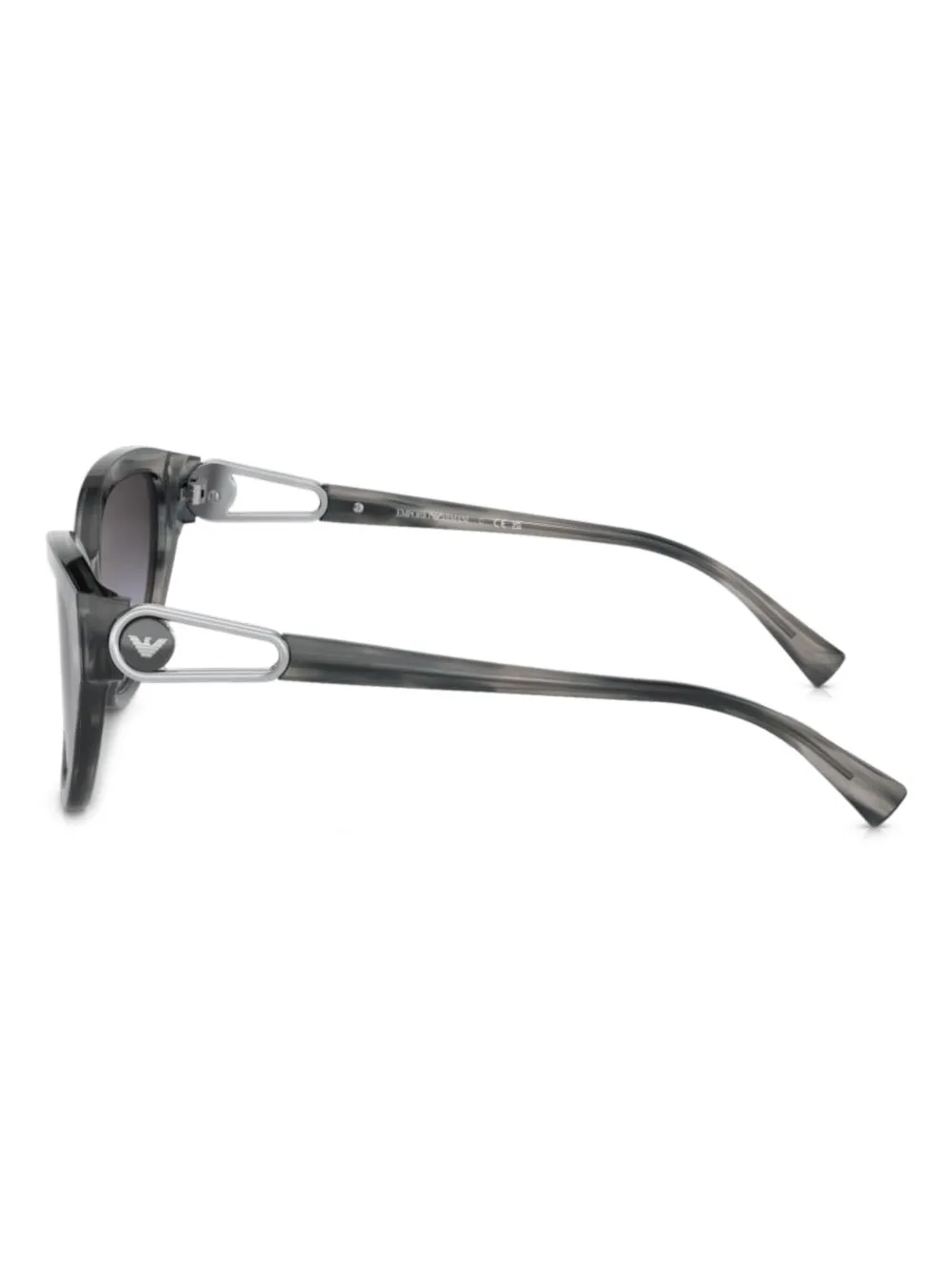 Emporio Armani Zonnebril met cat-eye montuur Grijs