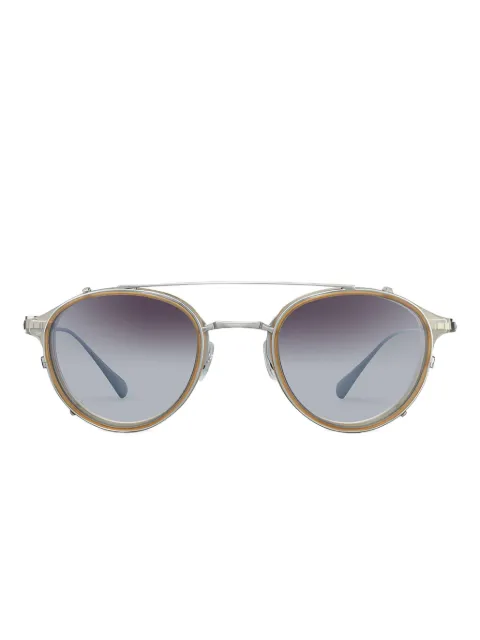 MR. LEIGHT double-bridge round-frame sunglasses