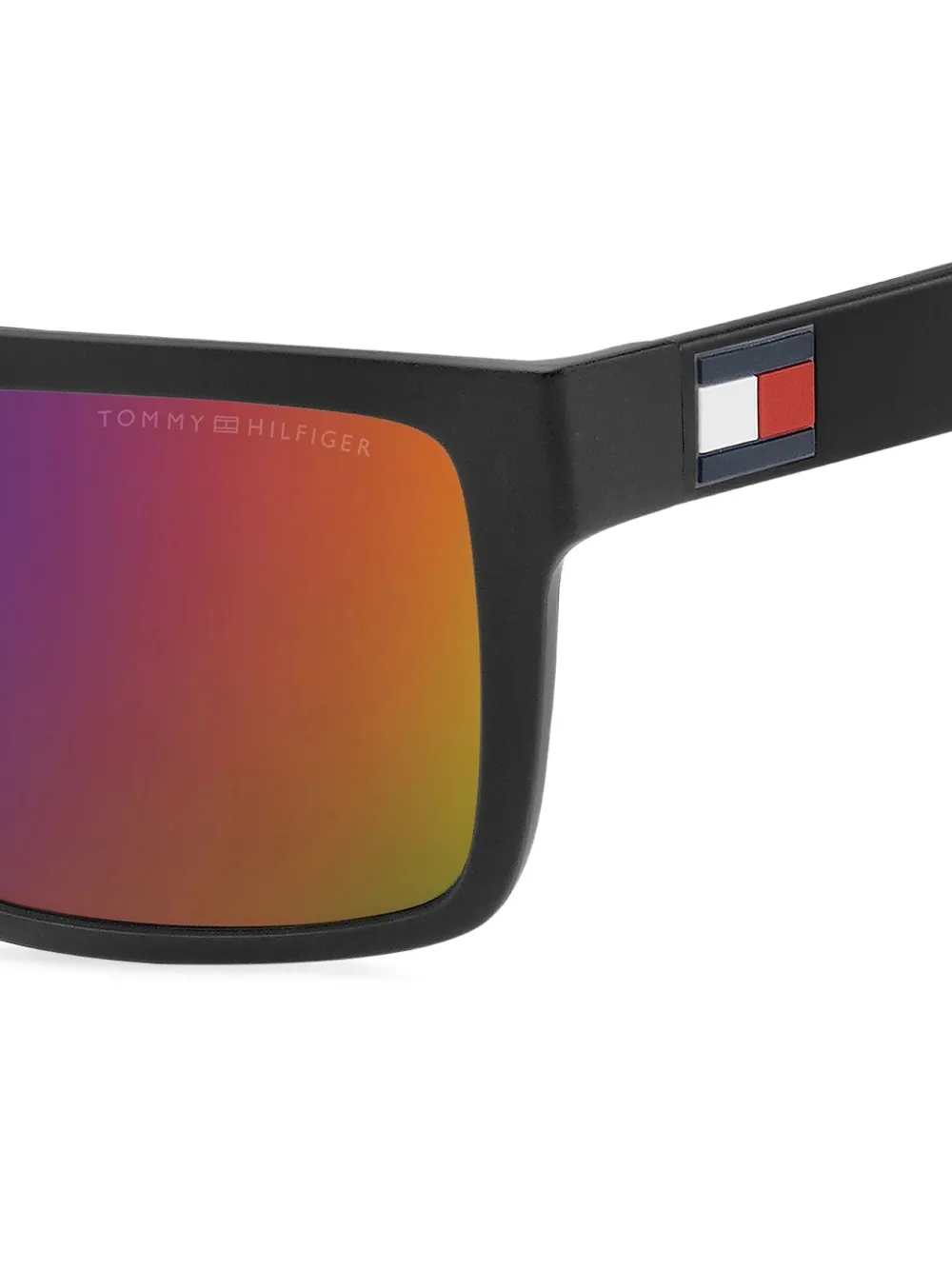 Tommy Hilfiger Zonnebril met vierkant montuur Zwart