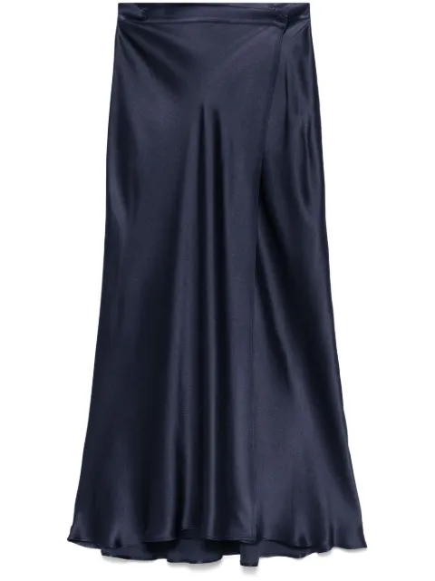 Semicouture satin maxi skirt