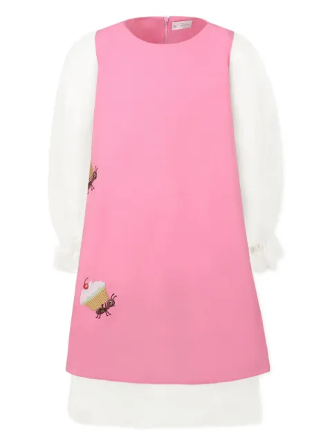 Pangolini Kids embroidered-detailing dress