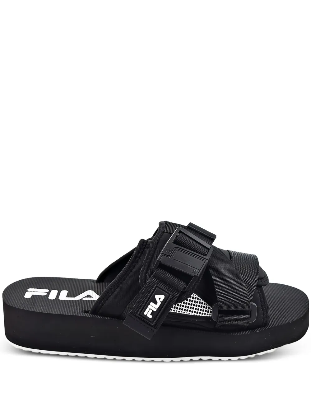 Fila Sol V2 "Black White" slides