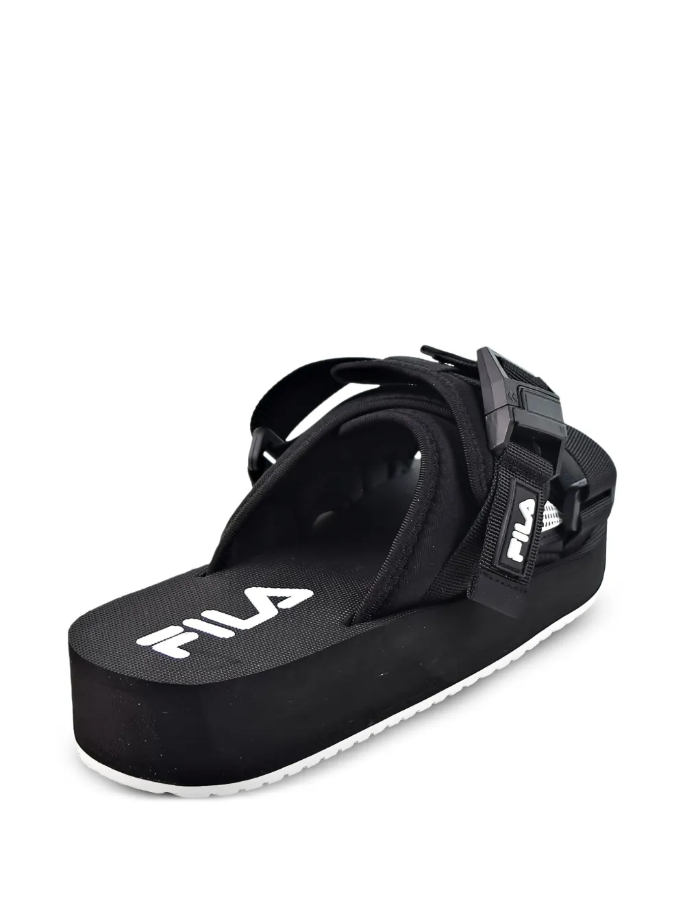 Fila Sol V2 "Black White" slides
