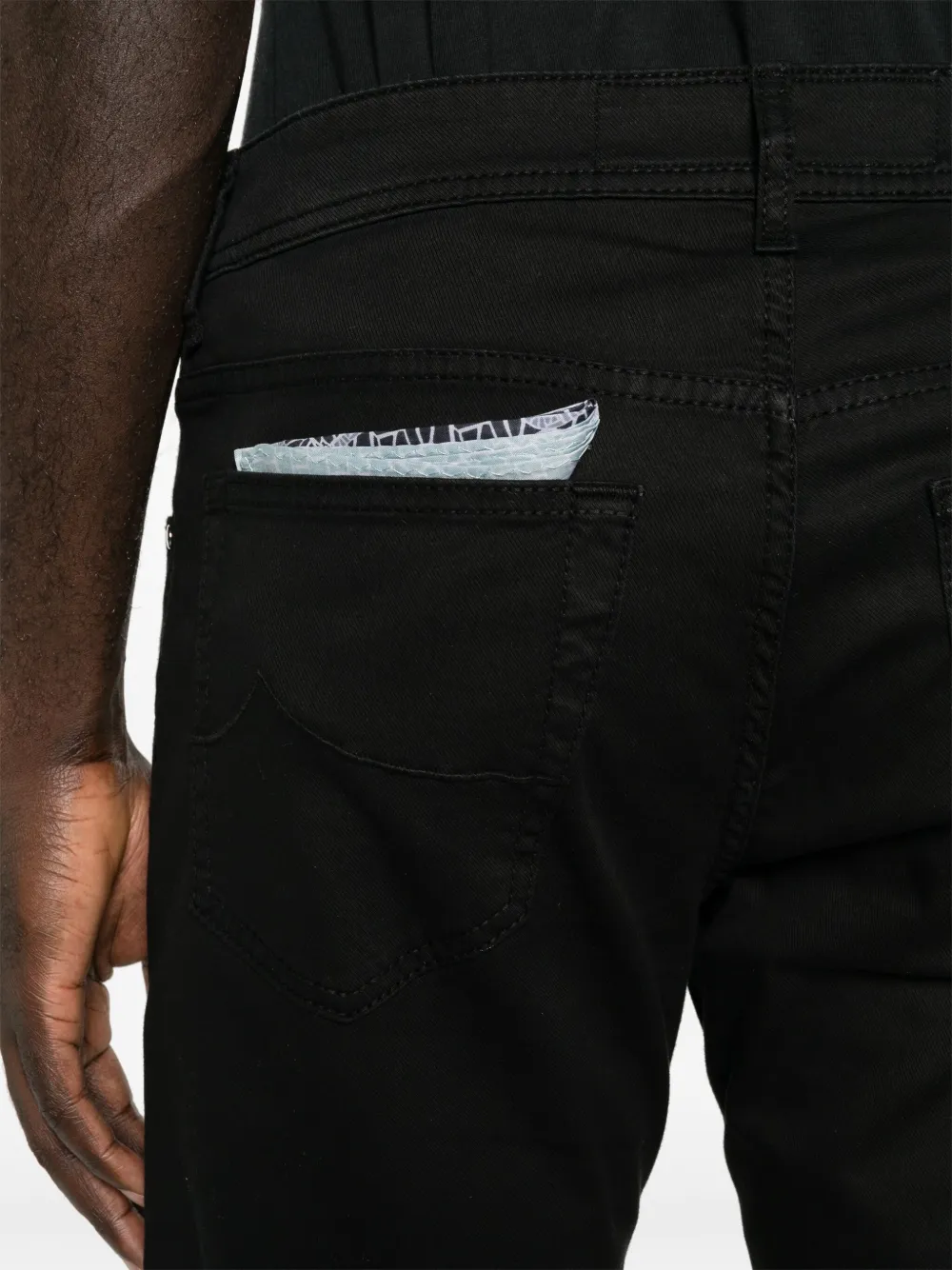 Jacob Cohën Slim-fit broek Zwart