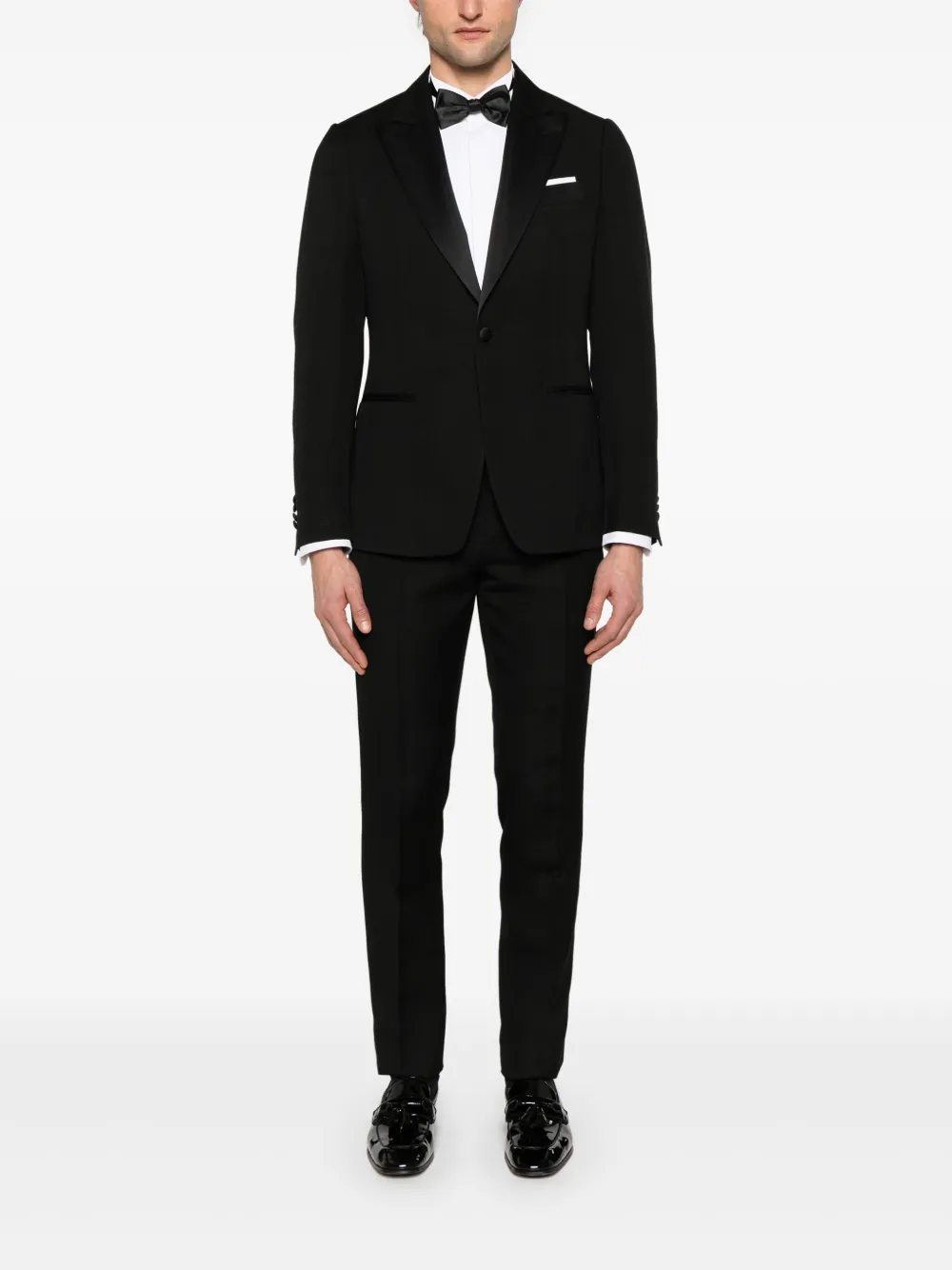 Lardini satin-trim suit | Single Breasted Suits | Image 2