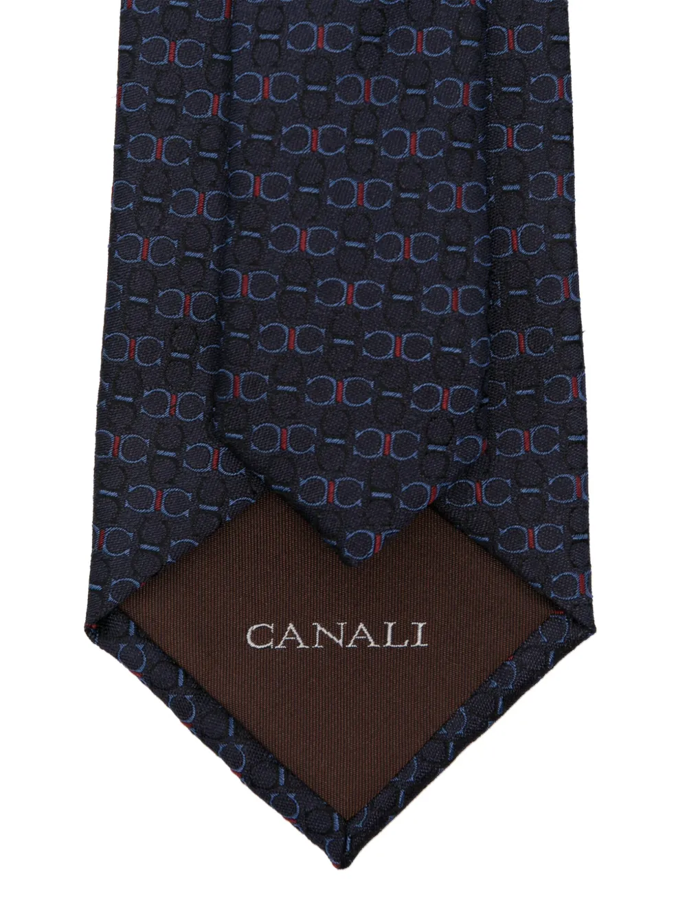 Canali Zijden stropdas - Blauw