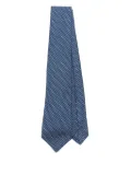 Kiton silk tie - Blue