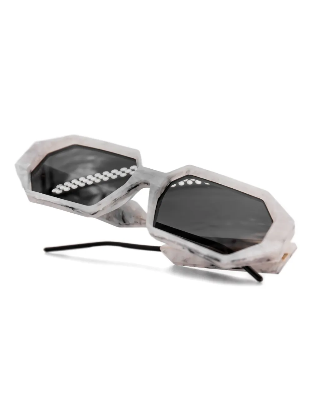 VECTOR 几何形镜框太阳眼镜