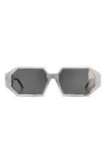 SO.YA Vector geometric-frame sunglasses - Neutrals