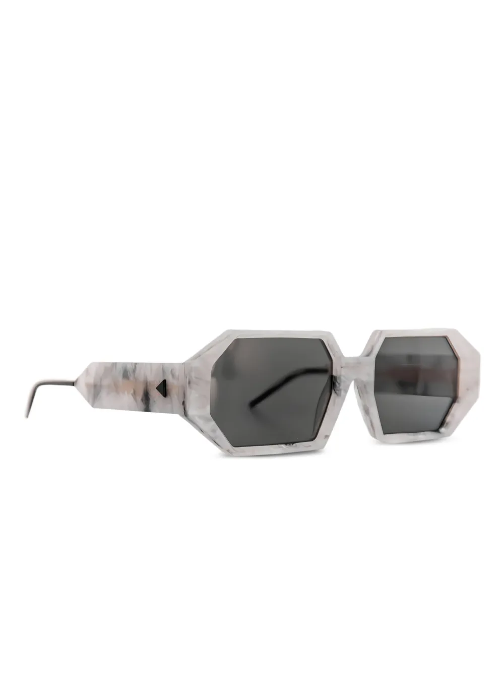 SO.YA Vector zonnebril met geometrisch montuur - Beige